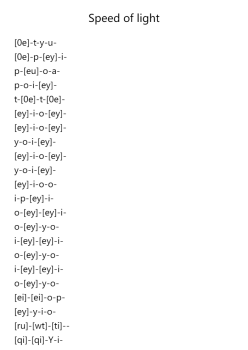 Speed of light