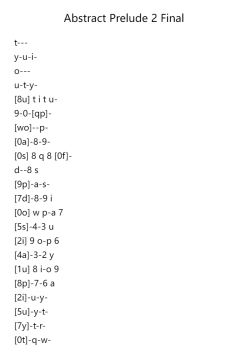 Prelude "Abstract" 2 Final
