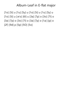 Album-Leaf in E-flat major, S.167k