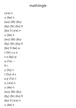 mathJingle