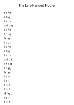 The Left-Handed Fiddler