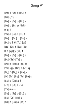 Song #1