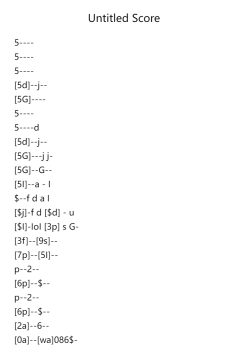 Untitled score