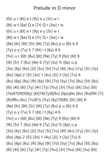 Prelude in D Minor
