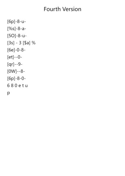 Fourth Version