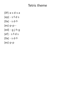 Tetris theme