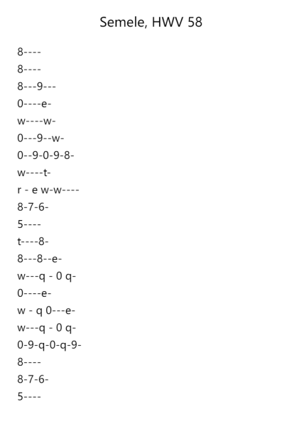 Semele, HWV 58