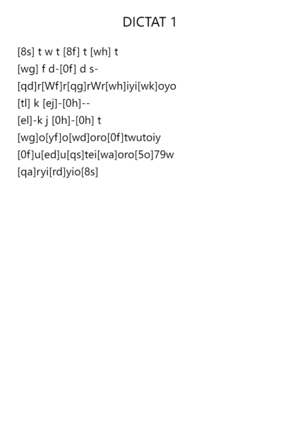 DICTAT 1
