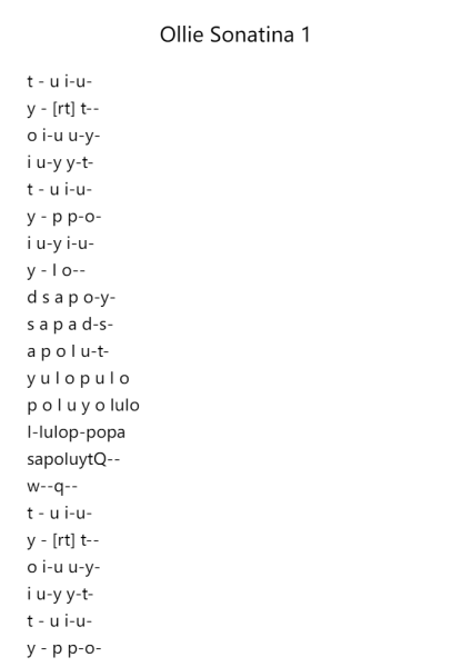 Sonatina No. 1