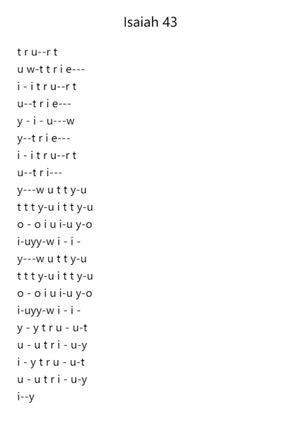 Isaiah 43