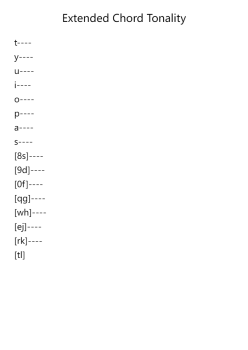 Extended Chord Tonality