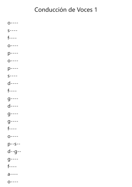 Conducción de Voces 1
