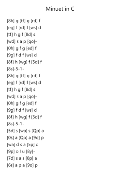 Minuet in C