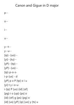 Canon and Gigue in D Major, P.37