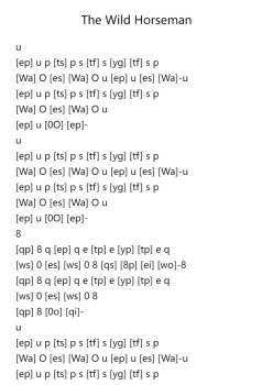 The Wild Horseman, Op. 68, No. 8