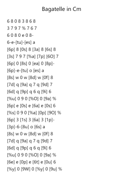 Bagatelle in C Minor, Op. 5