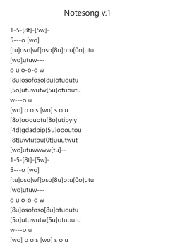Notesong v.1