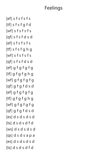 Feelings