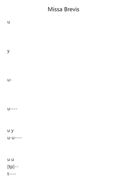 Missa Brevis