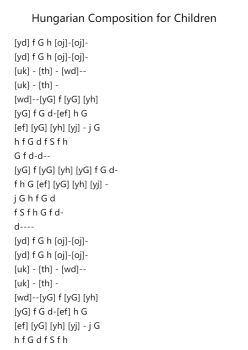 Hungarian Composition for Children