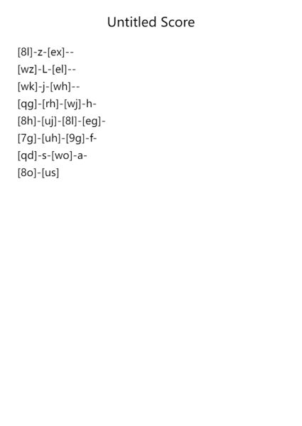 Untitled Score
