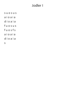 Jodler I
