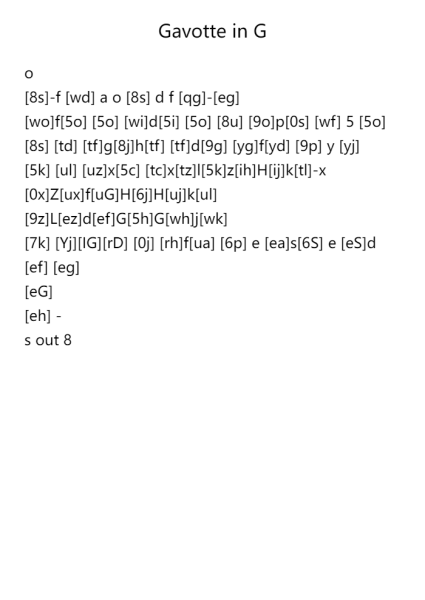 Gavotte in G