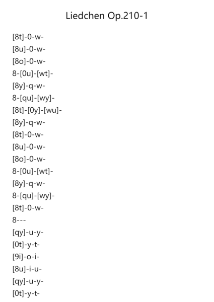 Liedchen Op.210-1