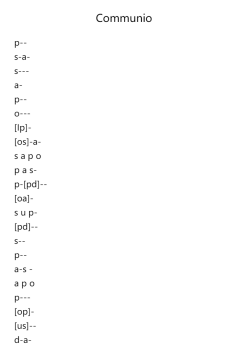 R. 7 "Communio" for Tenor I