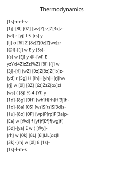Thermodynamics