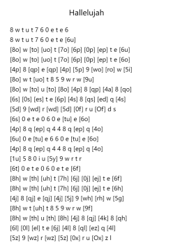 Hallelujah in C Major