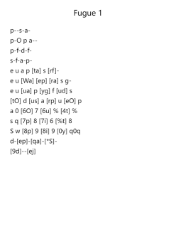 Fugue 1