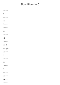 Slow Blues in C