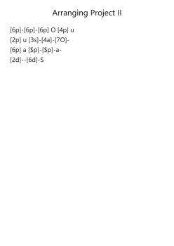 Arranging Project II