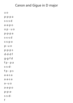 Canon and Gigue in D major, P.37