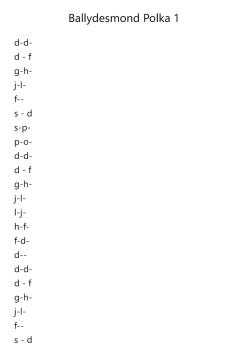 Ballydesmond Polka 1