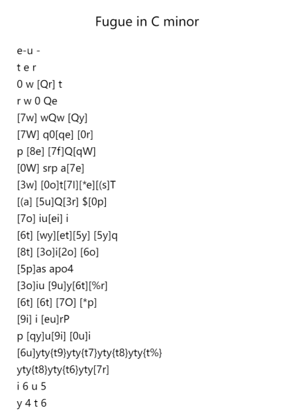 Fugue in C Minor
