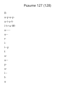 Psaume 127 (128)