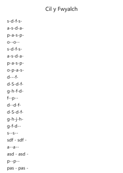 Cil y Fwyalch
