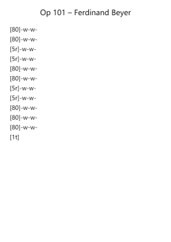 Op. 101 No. 6 in C Major, School of Velocity