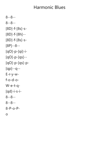 Harmonic Blues