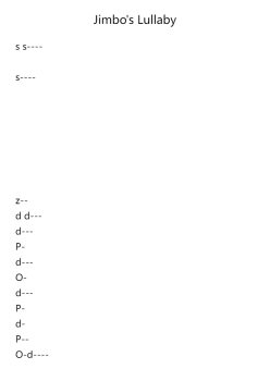 Children's Corner, L. 113: II. Jimbo's Lullaby