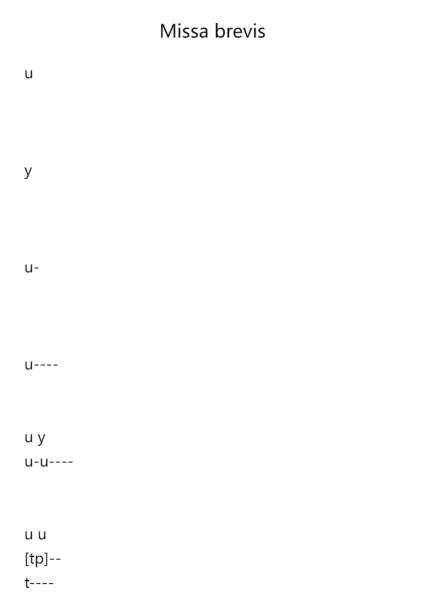 Missa brevis
