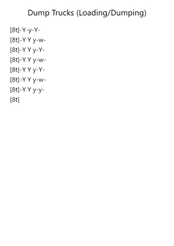 Dump Trucks (Loading/Dumping)