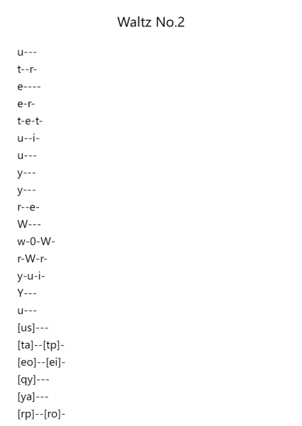 Waltz No. 2