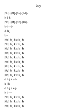 Joy Op. 8