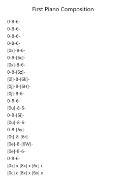 1ste Piano Compositie