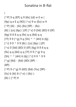 Sonatina in B-flat