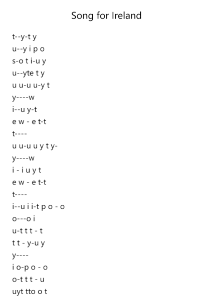 Song for Ireland