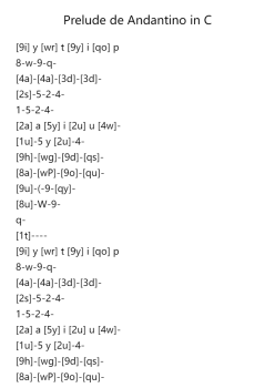 Prelude de Andantino in C